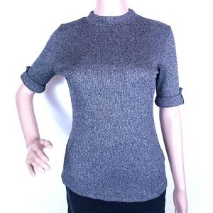 Sweet Wanderer Women Top Sweater Knit Short Sleeves Size M - NWT
